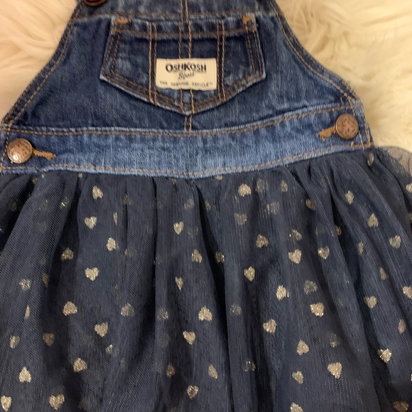 Oshkosh B’gosh Denim Overall Dress Baby Girl 6 mth - Picture 8 of 8